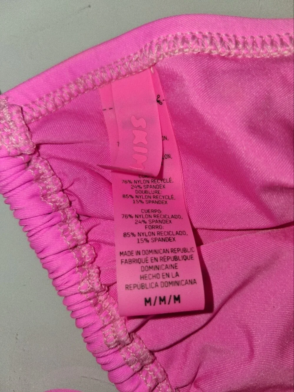 SKIMS TAFFY Triangle Bikini Top M